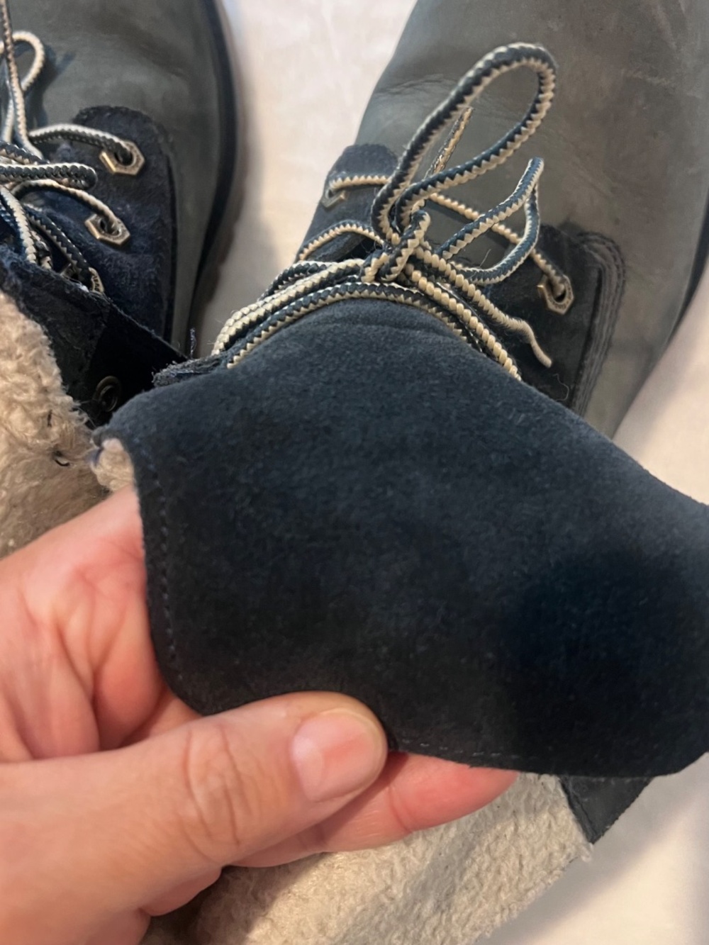 Timberland Teddy Fleece Waterproof Boots Women's 8.5M Black Sherpa Lined 8333R - Picture 14 of 14